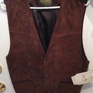 Brown Leather Vest
